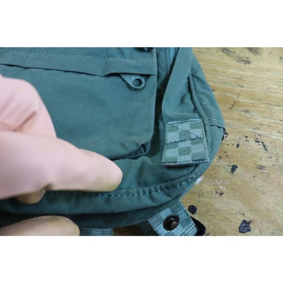 Fjallraven Backpack Kånken Mini Green Double Handle Check Print Handles Straps main image 8